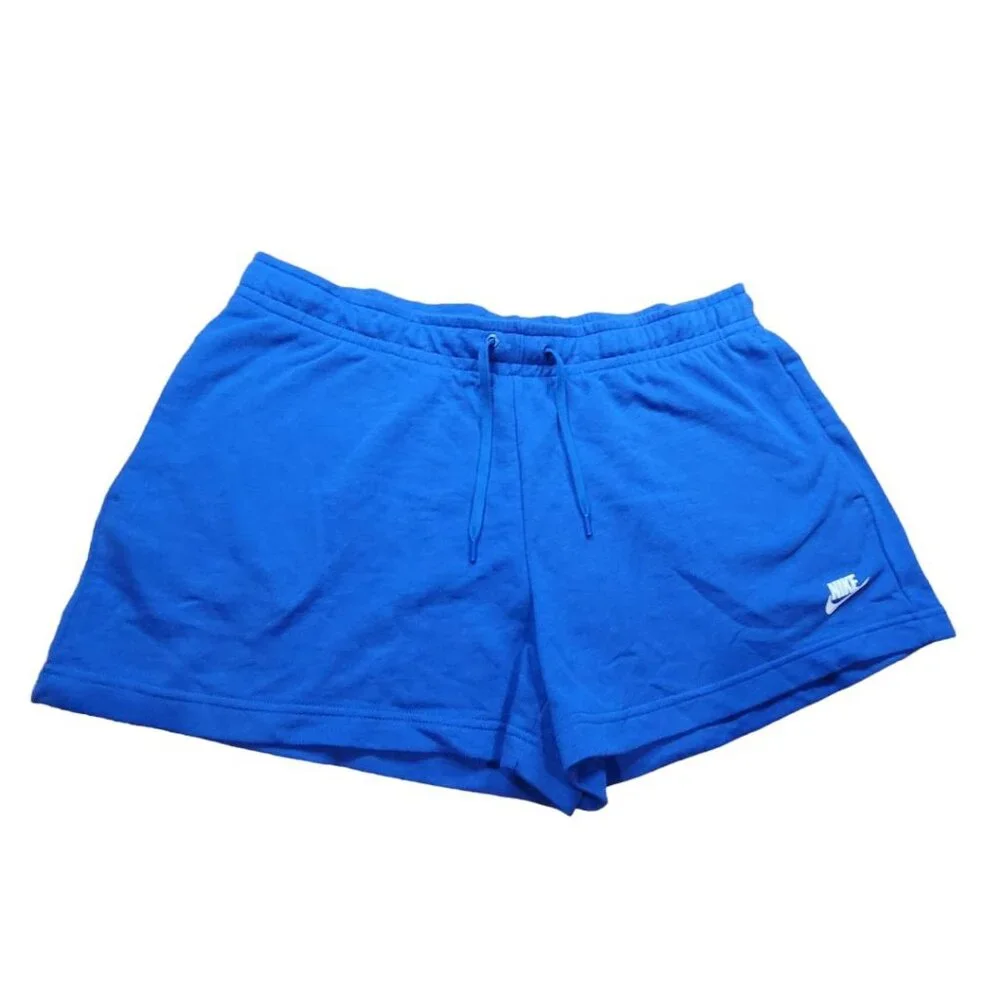 Nike Standard Fit Shorts Womens XL Blue New‎ Tags Pockets Stretch